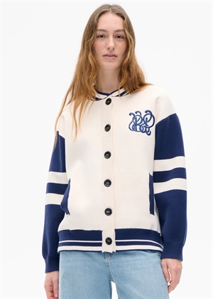 Chrissie strik cardigan Baritone Blue MIx Baum Und Pferdgarten 